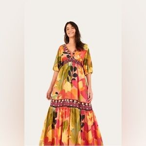 Farm Rio maxi dress nwot
